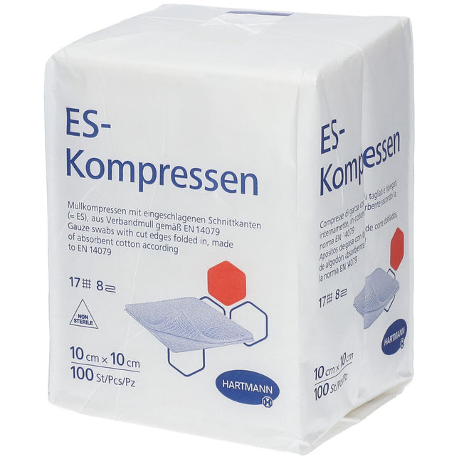 ES-Kompressen 10x10cm, unsteril, 8fach