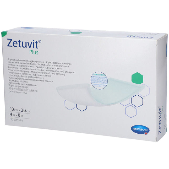 Zetuvit Plus 10x20cm, steril