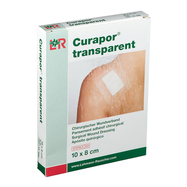 Curapor transparent wound dressing 10x8cm, sterile
