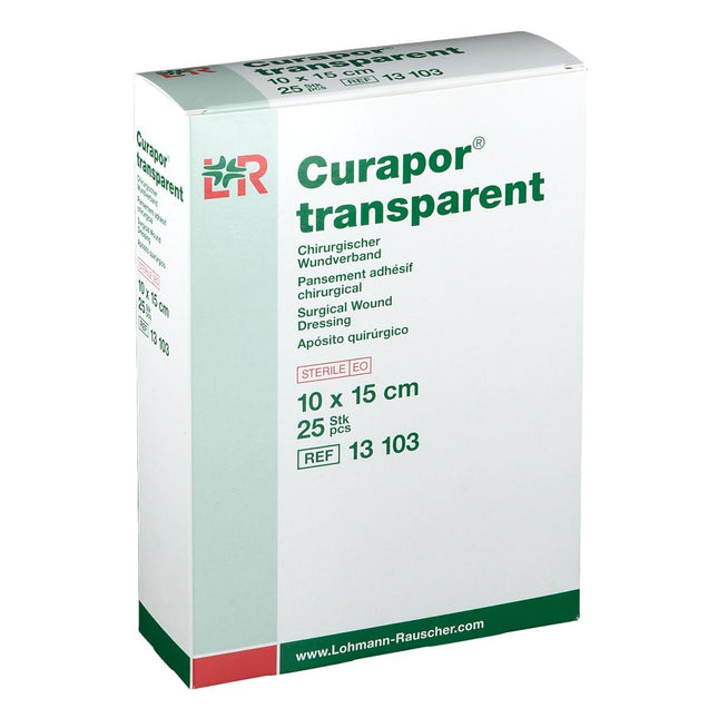 Curapor transparent wound dressing 10x15cm, sterile