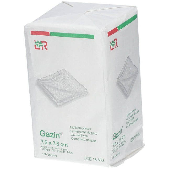 Gazin-Kompressen 7,5x7,5cm, unsteril, 8fach