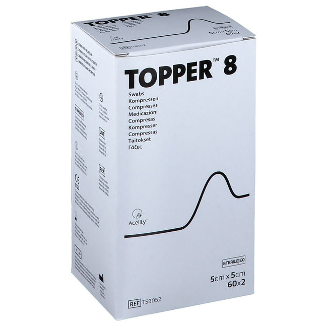 TOPPER 8 5.0 x 5.0 cm sterile swab