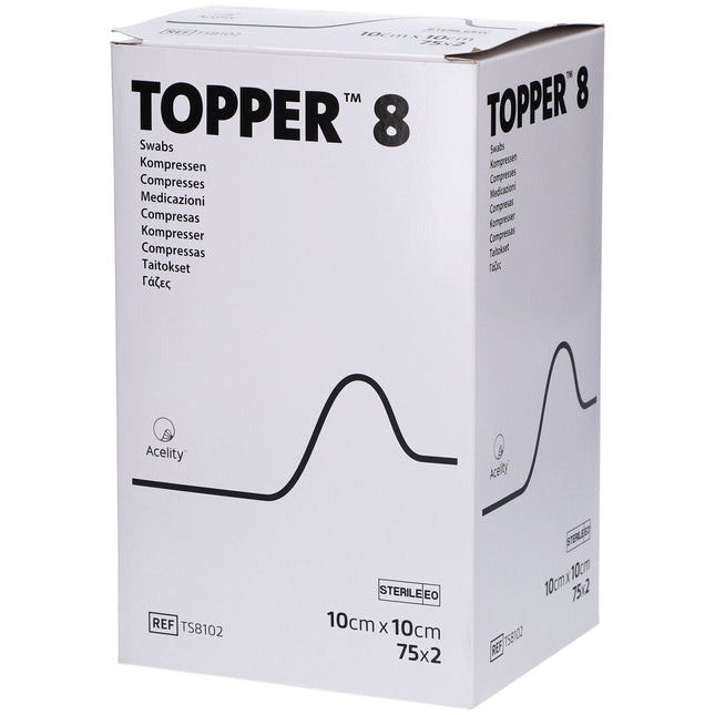 TOPPER 8 10.0 x 10.0 cm sterile compress