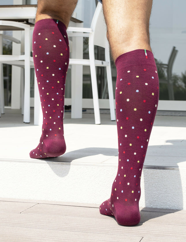 Relaxsan FANCY 810 – Gemusterte Unisex-Baumwollsocken mit abgestufter Kompression 15-21 mmHg