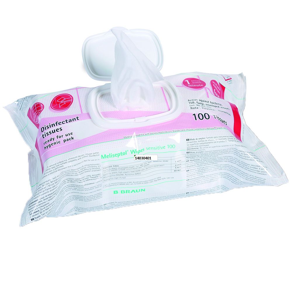 Meliseptol Wipes sensitive, 15,2x20cm, Nachfüllpackung