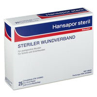 Hansapor Steril, 8 cm x 10 cm, 25 pieces