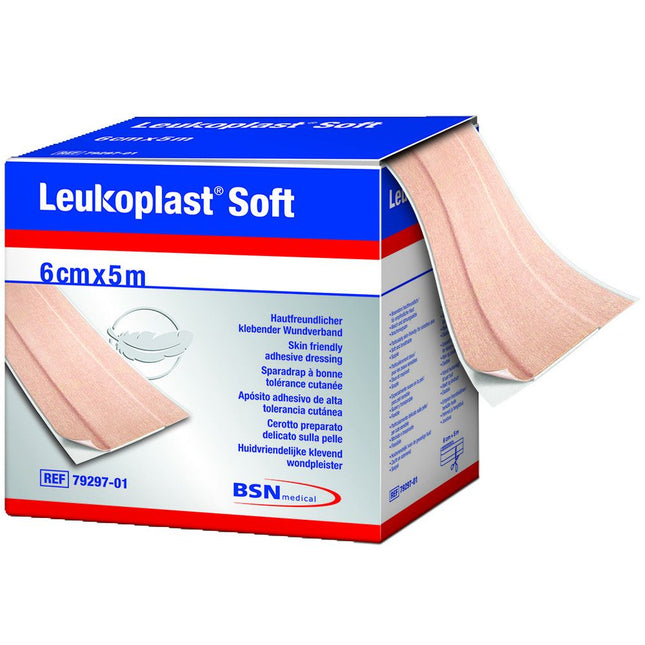 Leukoplast soft white 6cmx5m, Wundschnellverband, unsteril