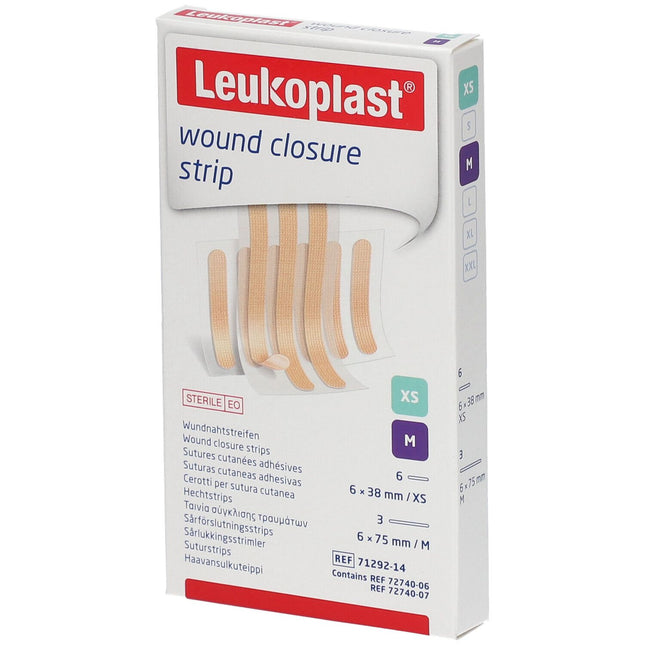 Leukoplast wound closure strip 6x38mm, 10x6 Streifen, steril