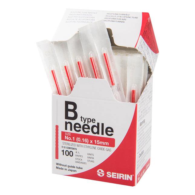 Seirin B-Type, without Guide Tube, red, 0,16x15mm