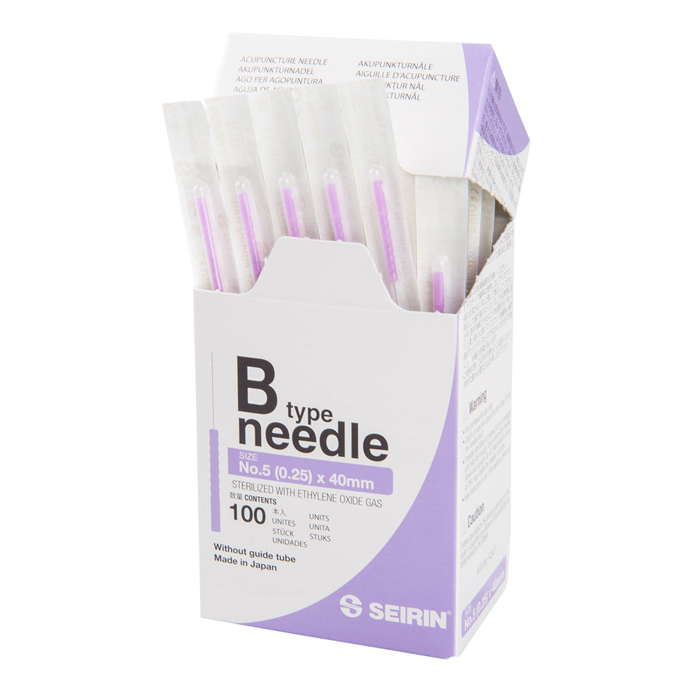 Seirin B-Type, without Guide Tube, violet, 0,25x40mm