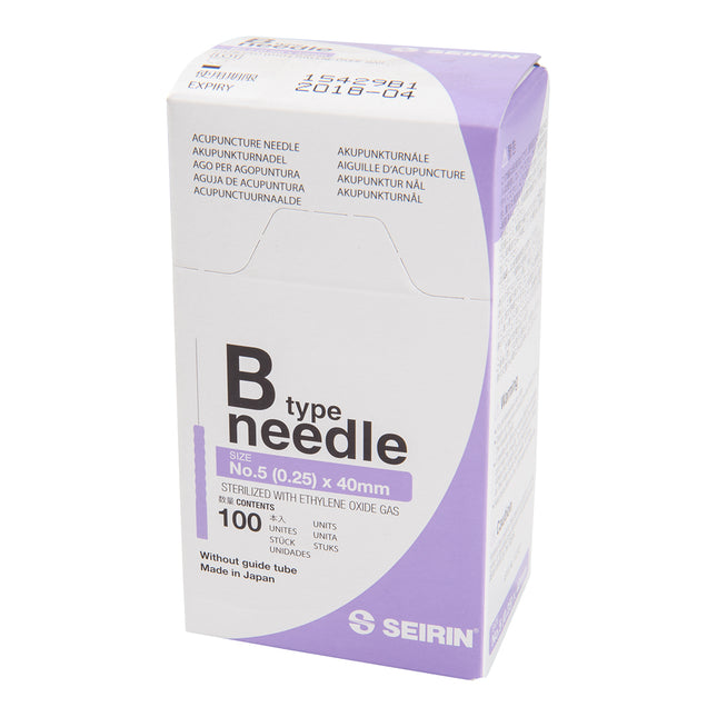 Seirin B-Type, without Guide Tube, violet, 0,25x40mm