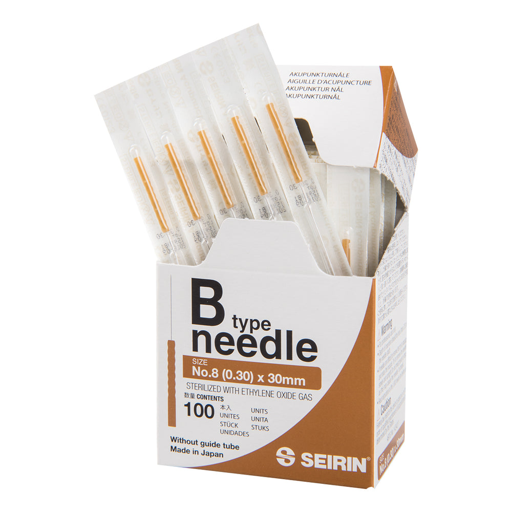 Seirin B-Type, without Guide Tube, brown, 0,30x30mm