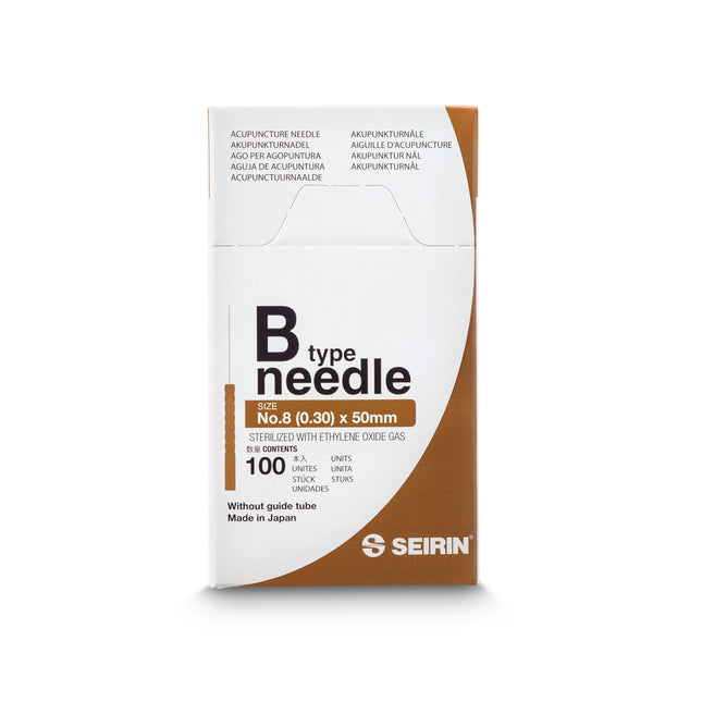 Seirin B-Type, without Guide Tube, brown, 0,30x50mm