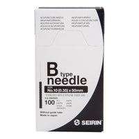 Seirin B-Type, without Guide Tube, black, 0,35x50mm