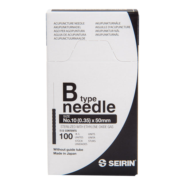 Seirin B-Type, without Guide Tube, black, 0,35x50mm