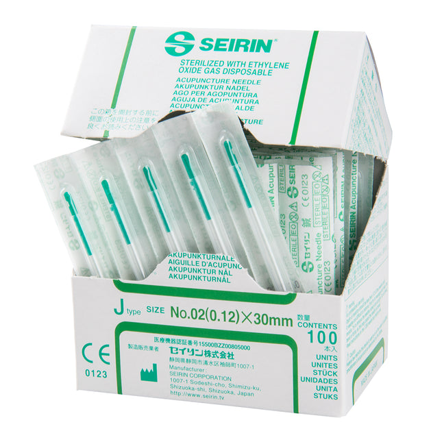 Seirin J-Type, with Guide Tube, green 0,12x30mm