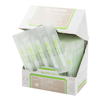Seirin J-Type, with Guide Tube, light green, 0.14x15mm