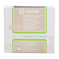 Seirin J-Type, with Guide Tube, light green, 0.14x15mm