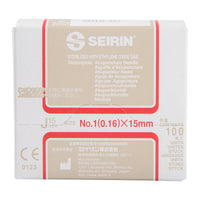 Seirin J-Type, with Guide Tube, red, 0,16x15mm