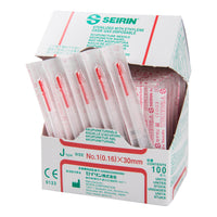 Seirin J-Type, with Guide Tube, red, 0.16x30mm