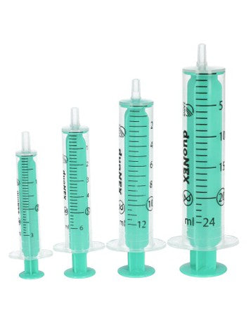 duoNEX-Einmalspritze 5ml, 2-tlg., Luer-Ansatz, grüner Kolben 100 ST