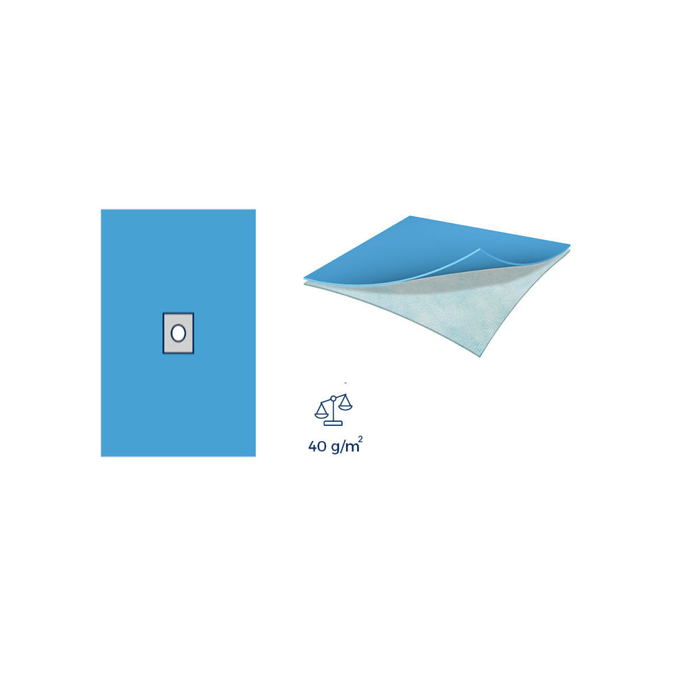 Lochtücher SK oval Ø6x8cm, 75x90cm, 2-lagig, steril 50 ST