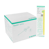 IV Catheter Vasofix Safety pur 24G, 0.7x19mm, yellow, with Valve
