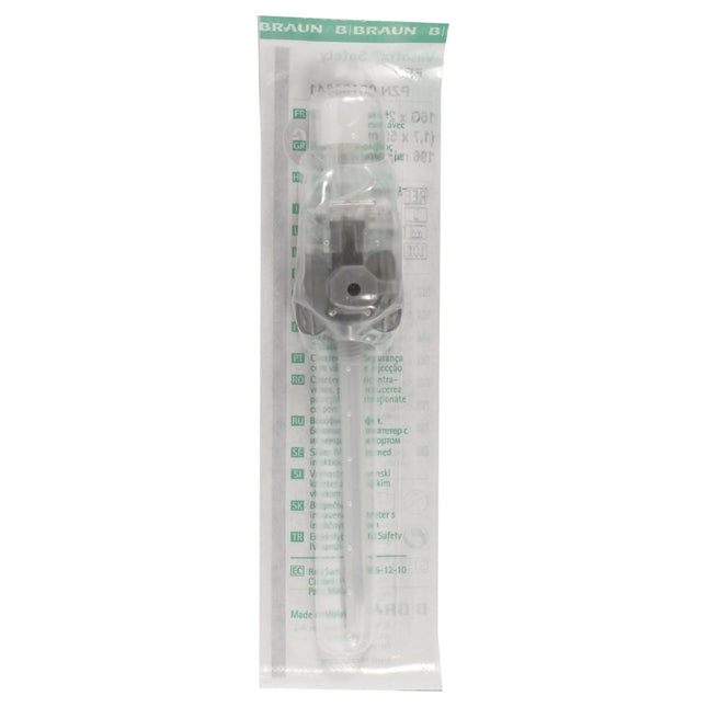 Vasofix Braunüle 1.7mm x 50mm 16G Grey with Valve