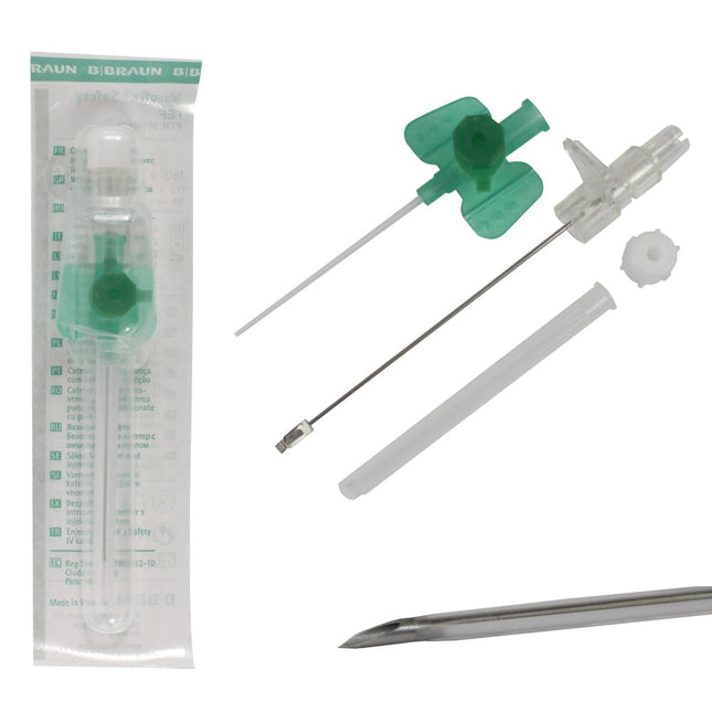 Vasofix Braunüle 1.3mm x 45mm 18G Green with Valve