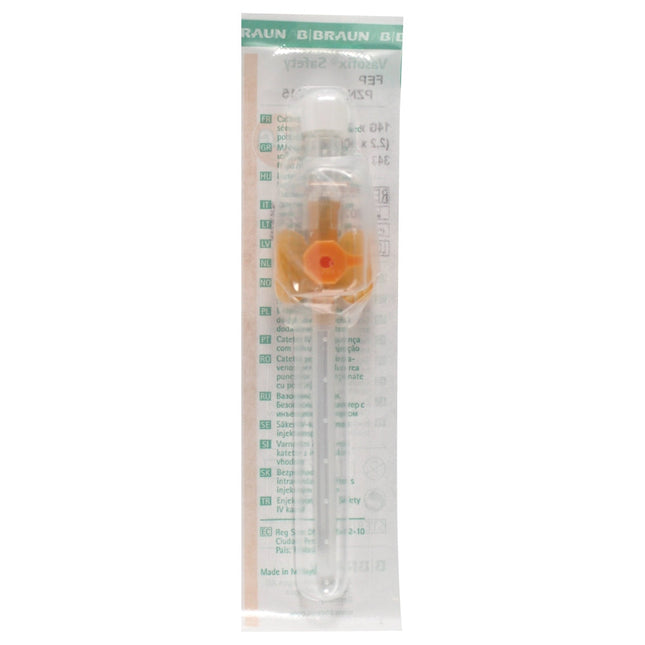 IV Catheter Vasofix Safety pur 14G, 2,2x50mm, orange, with Valve
