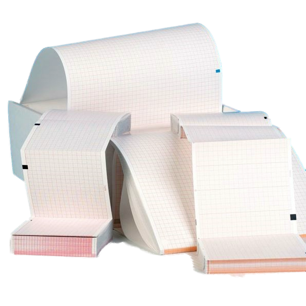 EKG-Papier f. Schiller AT 101/Argus, LCM/DG6002, Faltlage: 8x7cmx20m, 310Blatt, Nr. 2.157057