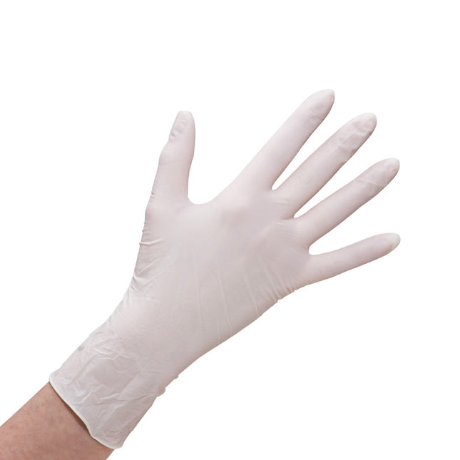 wiroMICROGRIP PF, Latex Gloves, white, S powder-free